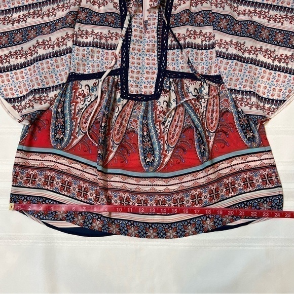 $5 ADD‎ ON with $15+ Bundle Valerie Stevens Boho Peasant Blouse Top Sz XL EUC - Picture 9 of 11